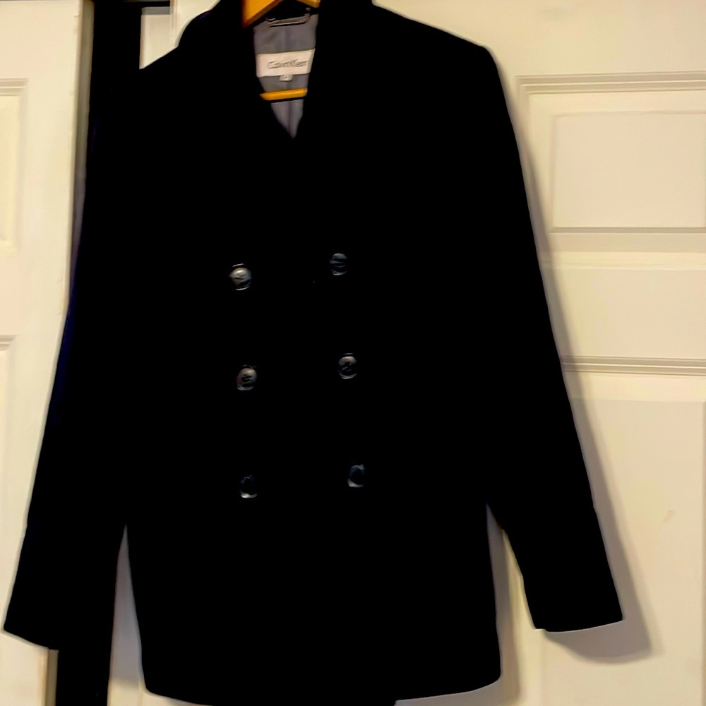 BluePea coat by Clavin Klein